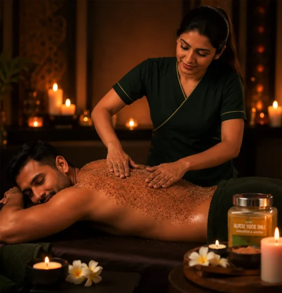 body Scrub massage service in kerala