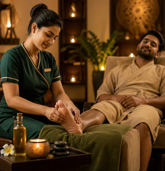 foot reflexology massage service in kerala